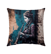 Emotion Through The Reeds Outdoor Pillow - Beyond T-shirts